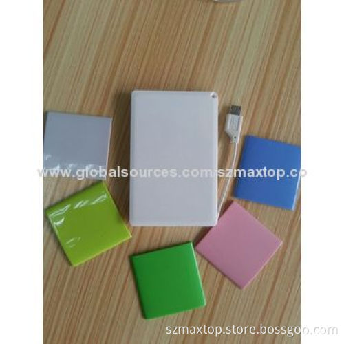 1,500mAh Fashionable Portable Mobile Power Bank with Dual USB Port